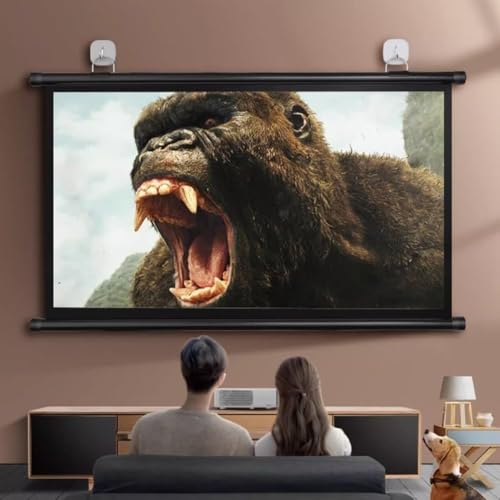 Pantalla de proyección manual HD 4K 50 pulg 4:3 miniatura 3