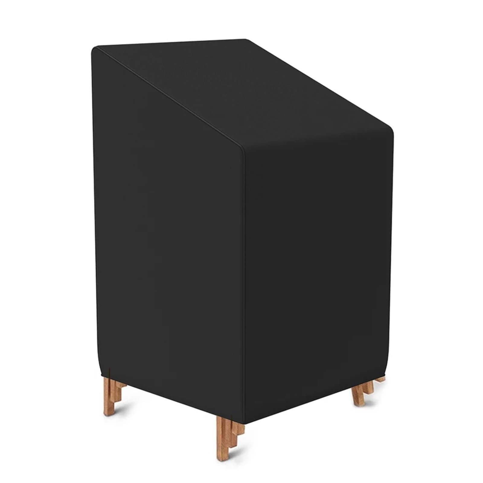 Asmjhqclw Black Outdoor Stacking Chair Cover, Patio Stacking Chair Cover Rain Protector For Furniture