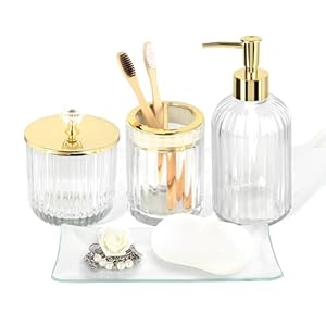 Designer Clear Glass Bathroom Acces...