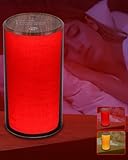 Finezeal 630nm Red Light Night Light Lamp for Sleep - Blue Light Blocking Dimmable Red Night Light for Bedroom Travel Meditation Kids Adults - Melatonin Promoting Natural Relaxation - 2 Light Mode