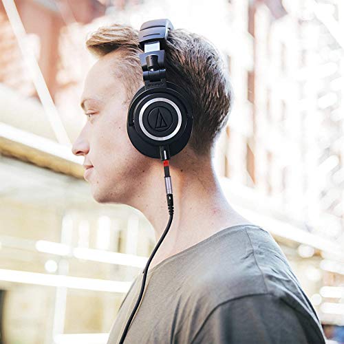 Image of ath m50x 3.5mm to 2.5mm Adapter Compatible with Audio-Technica ATH-M40X ATH-M50X ATH-M60X ATH-M70X, Sennheiser HD598 HD518 HD558 HD595 HD595 HD598se HD569 HD579 HD599 Headphone Jack Adapter