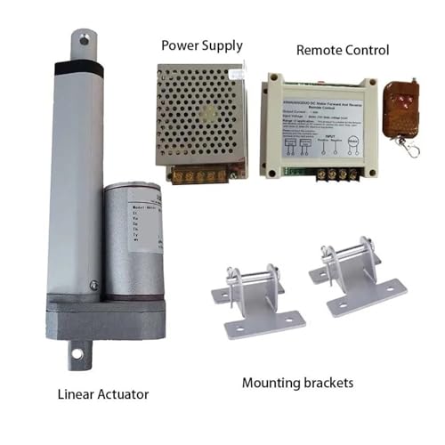 Actionneur linéaire électrique 12V course 50mm avec support - 3