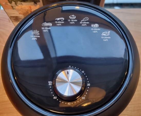 Michelino Heißluftfritteuse 2,6 Liter I Heißluft Fritteuse I Airfryer Air Fryer I 1000 Watt I Bratrost I Zeitschaltuhr I Frittieren ohne Fett – Bild 5