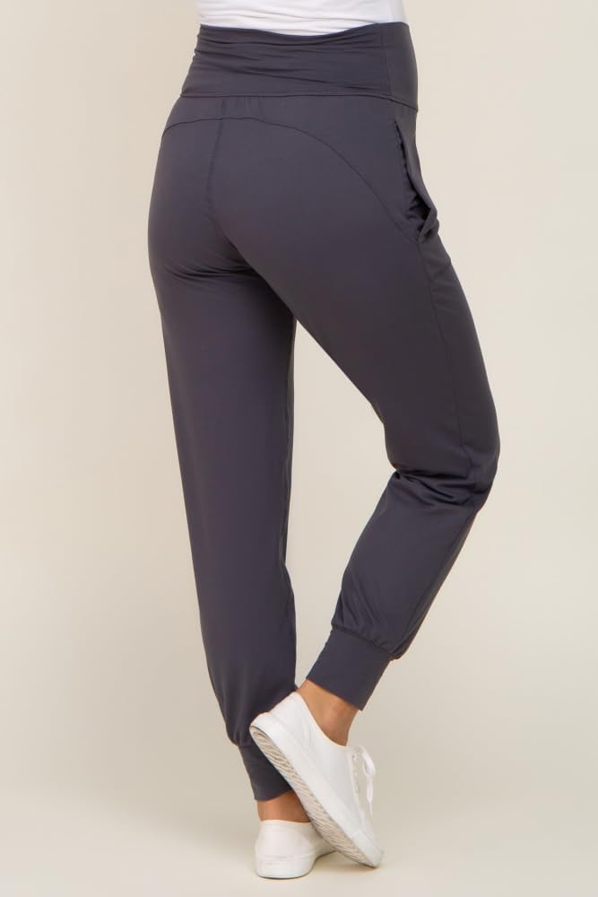 PinkBlush Charcoal Soft Maternity Jogger Pants