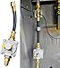 MCAMPAS Propane to Natural Gas Conversion Kit with Regulator & Orifice - Universal LP to Natural Gas Adapter for Weber Genesis II E-335, Blackstone 28