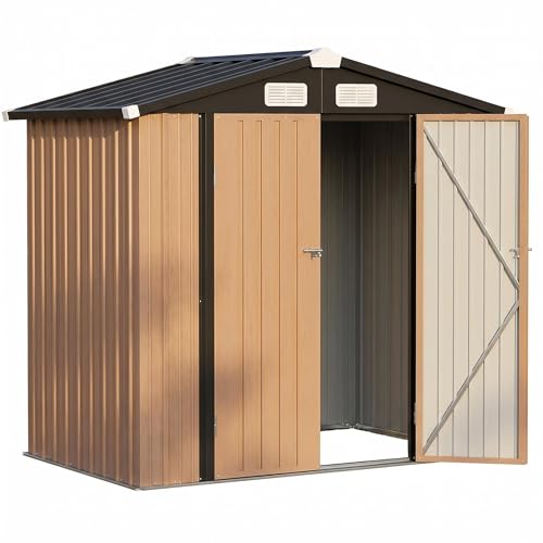 TWIZOLL 10x8 FT Metal Outdoor Storage Shed