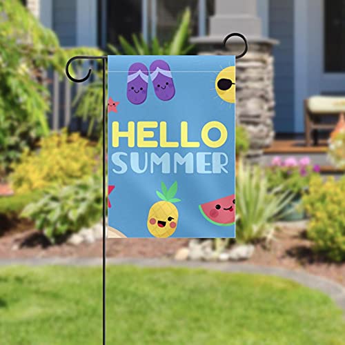Drapeau ananas Hello Summer pour décorer votre jardin accueillant