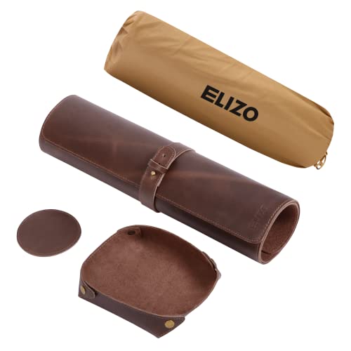 Leather Desk Pad Real Leather Desk Mat (32X16) Desk Cover Desk Blotter Desk Protector Large Computer Mat For Keyboard Gaming Mouse Pad (Hickory 2Mm) Table Laptop Mat Office Desktop Accessories Elizo #TOP3