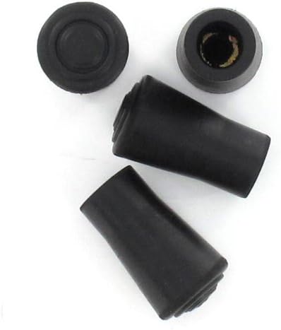 4 pcs: 12mm (1/2") Leki Style Rubber Ferrule Tips for Trekking or Hiking Sticks & Poles by Lifeswonderful