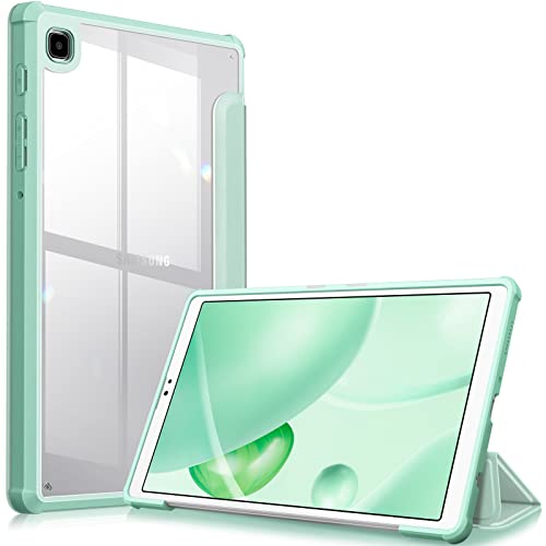 Fintie Hybrid Slim Case For Samsung Galaxy Tab A7 Lite 8.7 Inch 2021 Model (Sm-T220/T225/T227), Shockproof Cover With Clear Transparent Back Shell, Green #TOP11