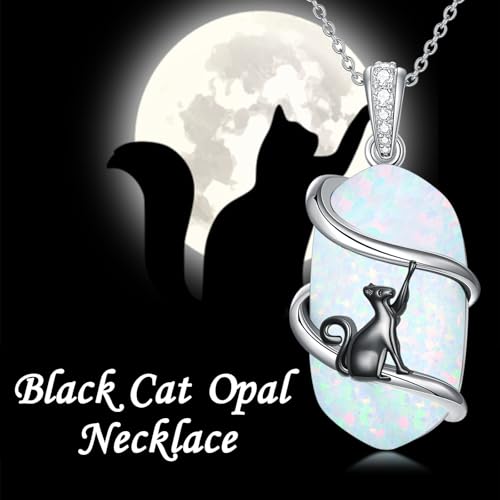 Opal Mama Bear/Panda/Cat/Koala/Sloth/Cardinal/Unicorn Necklace 925 Sterling Silver Opal Animal Pendant Jewelry Birthday Christmas Gifts Women Her3