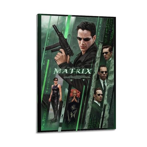 SSXAQWEE Póster de la película The Matrix Characters Poster decorativo pintura lienzo pared carteles e imagen artística moderna decoración familiar dormitorio carteles 20 x 30 pulgadas (50 x 75 cm)