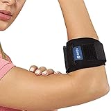Tennis Elbow Strap with Compression Pad, Adjustable Tennis Elbow Brace for Women & Men, Support for...