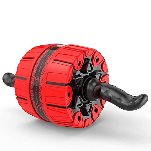 Rueda Abdominal Equipo Entrenamiento Practicar Abdominales Rutina Ejercicio Movimiento Freno Inteligente Rebote AutomáTico Abdomen Rodillo De Rueda Abs Rodillo Abs con Estera De Rodilla,Red