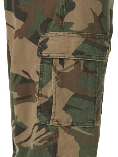 Pantalon cargo Flex marron devant plat avec poche technique intégrée