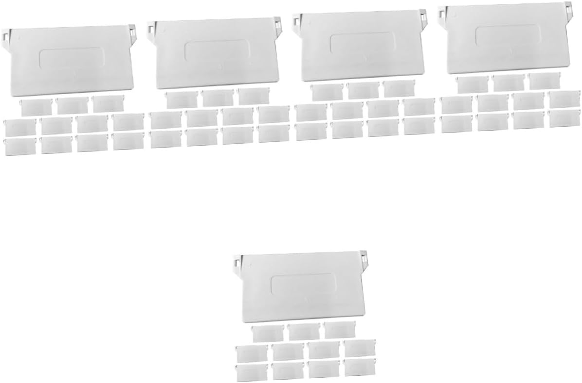 ABOOFAN 60pcs Blind Bottom Weights Vertical Blind Parts Replacement Slats Plastic Window Treatments
