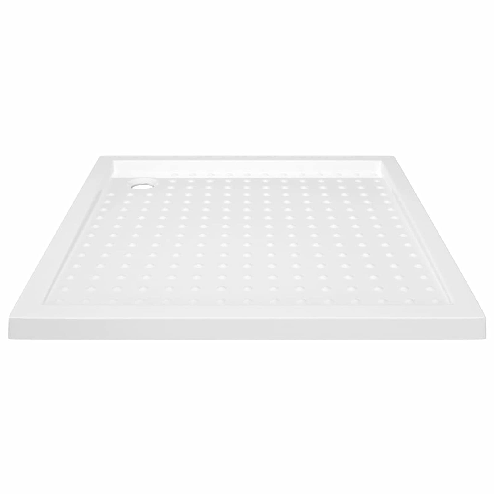 ARKEM Plato de Ducha con Puntos ABS Blanco 80x80x4 cm Mamparas De Ducha Plato Rectangular