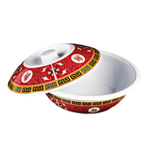 8011TR Serving Bowl, 80 oz., 11" Dia., with lid, Break-Resistant, Dishwasher Safe, Melamine, Longevity, BPA Free, NSF