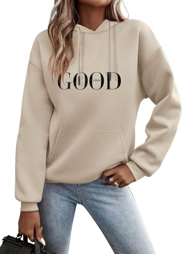 Minetom Kapuzenpullover Damen Hoodie Sweatshirt mit Kapuze Langarmshirt...