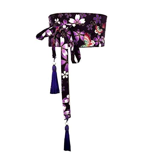 Japanese Yukata Kimono OBI with Tassel Belt Harajuku Waistband-V10
