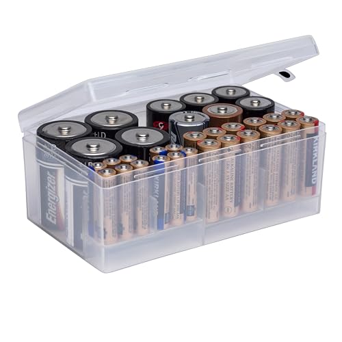 Dial Industries Battery Storage Organizer Case, 12 AAA, 12...