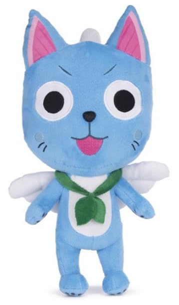 UKToyworld Fairy Tail 12 Inch Anime Happy Soft Toy Blue Cat Plush Natsu Dragneel 30cm