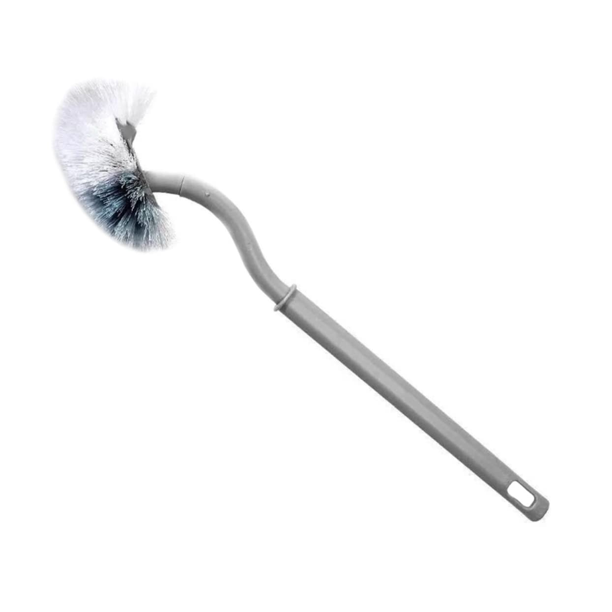 Brosse pour toilettes incurvée pour nettoyer sous les rebords sans effort, lot de 2