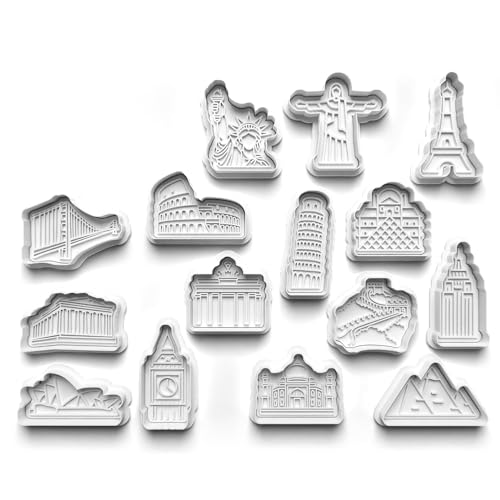 Emporte-pièces pour fabrication de biscuits monuments du monde