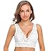 SHEKINI Damen Blumen Spitzen Bralette BH Bustier Ohne Bügel BH Gepolstert Cup Comfort Bra Unterwäsche