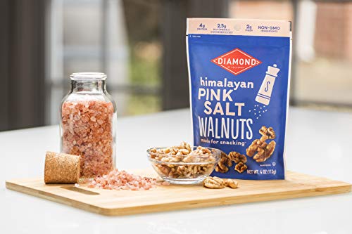 Image of Diamond of California Himalayan Pink Salt Walnut Snack Nuts, 4 oz. (Pack of 4)