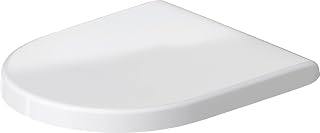 Duravit Toilet seat Starck 2/Darling New, Urea thermoset Toilet lid, Toilet Cover with Stainless Steel Hinges, White