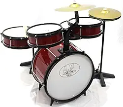 BATERIA INFANTIL ROCK BABY AM2 COM CHIMBAL VINHO