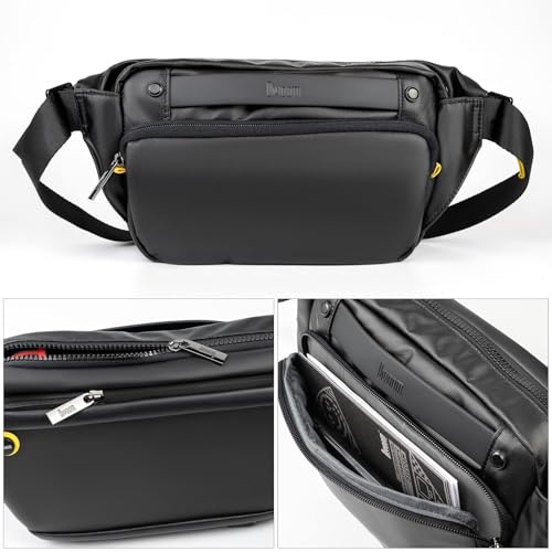 Divoom Pixoo Pixel Art Sling Bag mit App Controlled 16X16 LED Screen, wasserdichtes leichtes Casual Daypack Chest Crossbody Shoulder für Männer Frauen Outdoor Sport Wandern, Radfahren, Reisen