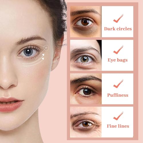 NOVALIFT Kunnozz Micro Eye Patches, Under Eye Patch for Puffy Eyes and Dark Circles, Smile Line Patches, Forehead Hydrating Anti-Wrinkle Masks for Women, 2 Boxes (3 Pairs Each)