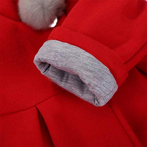 Rjxdlt Baby Girl's Toddler Kids Fall Winter Coat Jacket Outwear Ear Hoodie Sweatshirt 12-18 Months Red 135 #TOP4