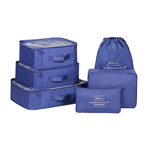 Set de Cubos de Embalaje ElifeAcc Organizadores de Viaje 6 piezasArmada