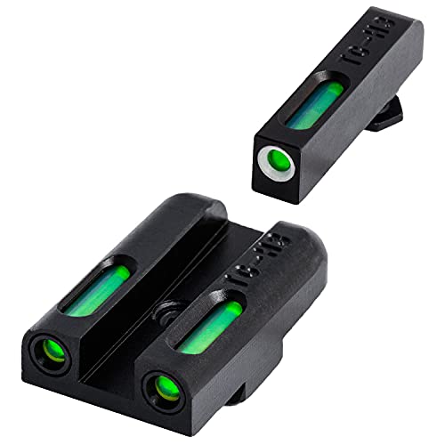 Image of TRUGLO TFX Handgun Sight | Durable Shock-Resistant Compact Brightly Glowing Tritium & Fiber-Optic Xtreme Day /Night Sight for Handguns