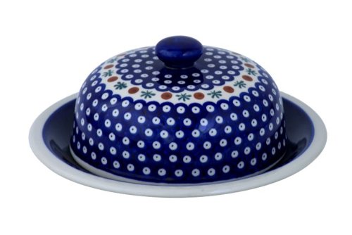 Bunzlauer Keramik Cloche à fromage en céramique Motif 41 Grand format Ø 27,5 cm