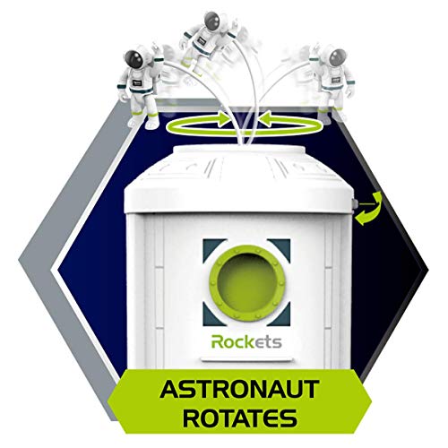 COOLDUCK Space Station Playset Toys for Kids with Lights & Sound & Astronaut Figure,Spaceship Toys for Any Interstellar Mission Adventure,Toy Rocket Gift for Boys 3-5-8 - Thumbnail 6
