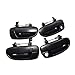 XIAORONG Maniglia per Porta Esterna Auto 4pcs (Anteriore Posteriore Sinistra a Destra) Esterna Esterna Porta Esterna Maniglia Nera Adatta per Hyundai Accent 2000-2005 Nuovo Parti di Ricambio per Auto