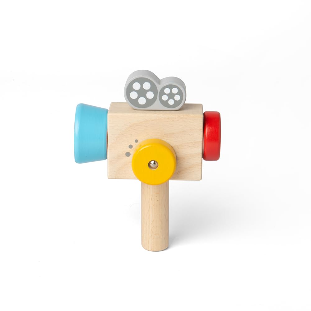 Bigjigs Toys – Jumelles En Bois Avec Effet Kaléidoscope – Jouet Éco-Responsable Dès 18 Mois – Explorateur Nature