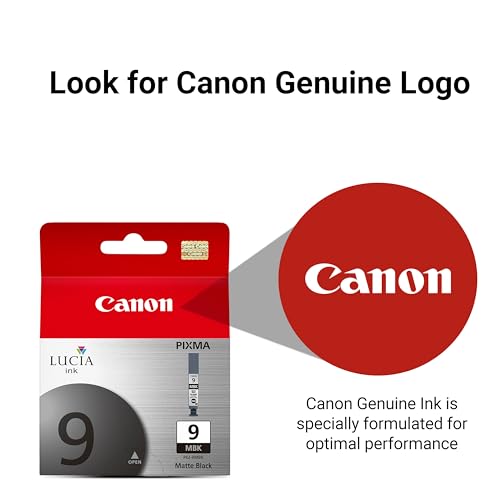 Image of Canon PGI-9 Genuine Matte Black Ink Tank, Compatible with Pro9500, and Pro9500 Mark II Printers