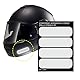 4R Quattroerre.it 16080 Reflektierende Aufkleber für Motorrad Helm, Weiß, 4 Stück, Bianco
