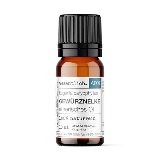 Reines Gewürznelkenöl für Anwendungen