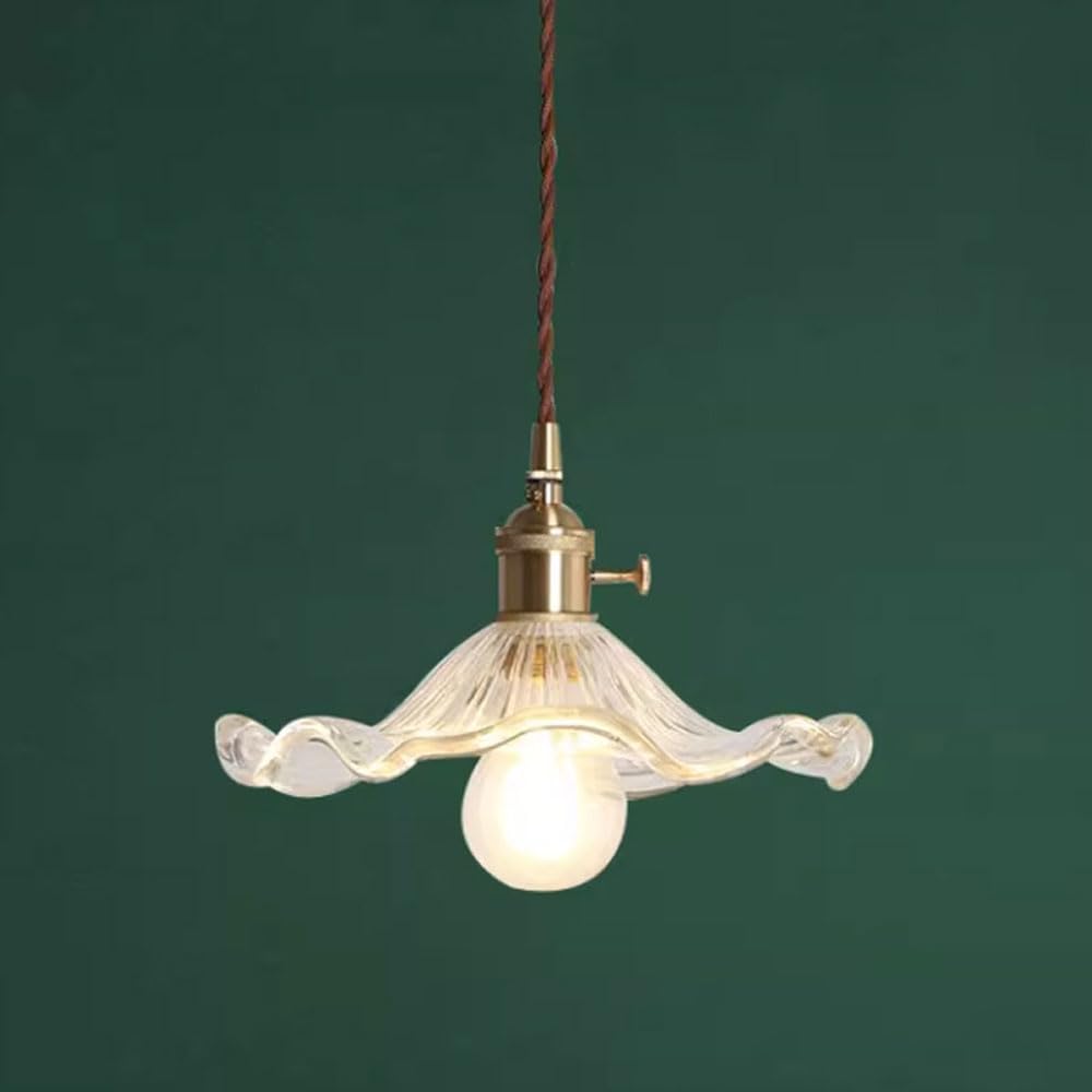 Lustre suspension nordique verre luminaire e26 éclairage intérieur maison et bureau