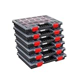 VIELSEITIGE ANWENDUNG: Perfekt für die Organisation von Kleinteilen wie Schrauben, Muttern, Bits oder Nägeln. Auch ideal als Köderbox für Angler!