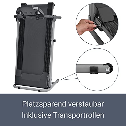 ArtSport Speedrunner 2000 Loopband, inklapbaar, 10 km/u en 12 programma's, lcd-display, elektrische hometrainer 120 kg belastbaar, fitnessapparaat 500 watt - Afbeelding 8