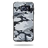 MightySkins Skin Compatible with OtterBox Symmetry Galaxy S6 Edge wrap Cover Sticker Skins Gray Camouflage