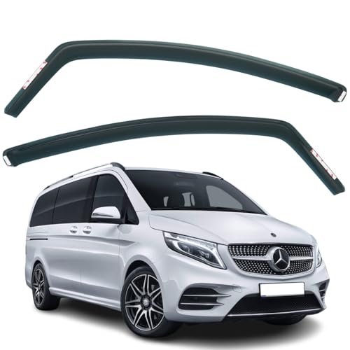 Lot de 2 déflecteurs d'air compatibles avec MERCEDES-BENZ Vito, V-Class, Marco Polo W447 modèles 2014 2015 2016 2017 2018 2019 2020 2021 2022 2023 2024 2025.