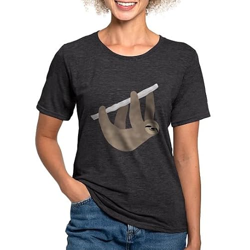 CafePress Sloth Womens Tri Blend T Shirt Women's Tri-Blend T-Shirt Black
